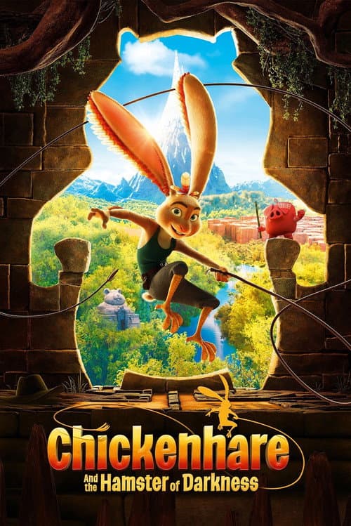Poster for Chickenhare and the Hamster of Darkness.