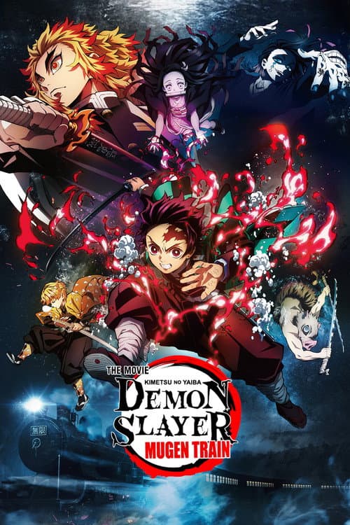 Poster for Demon Slayer -Kimetsu no Yaiba- The Movie: Mugen Train.