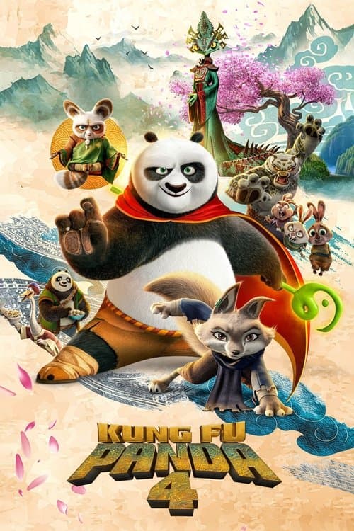 Poster for Kung Fu Panda 4.
