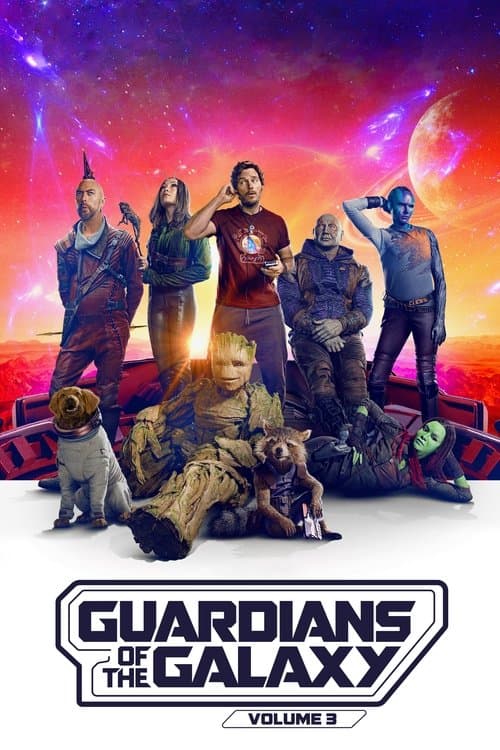 Poster for Guardians of the Galaxy Vol. 3.