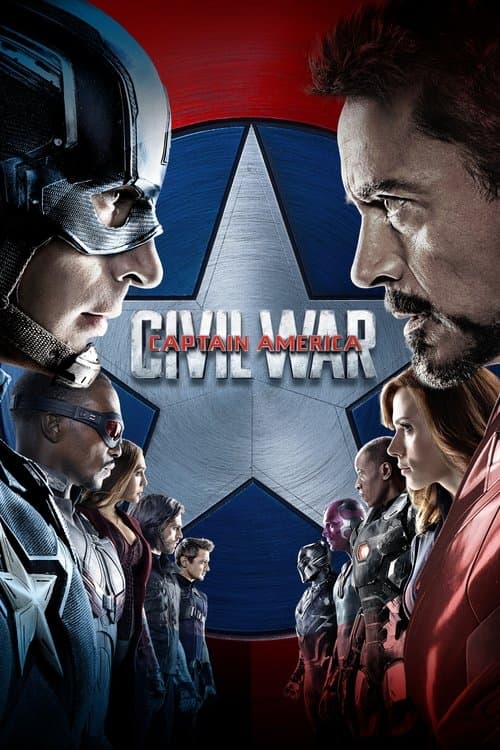 Poster for Captain America: Civil War.